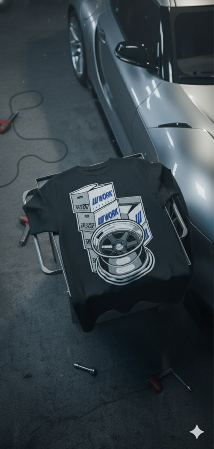 Camiseta “WORK Wheels Stack